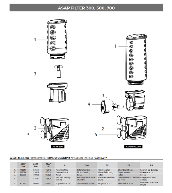 AQUAEL Rotor for ASAP 300/500/TURBO MINI (100990)