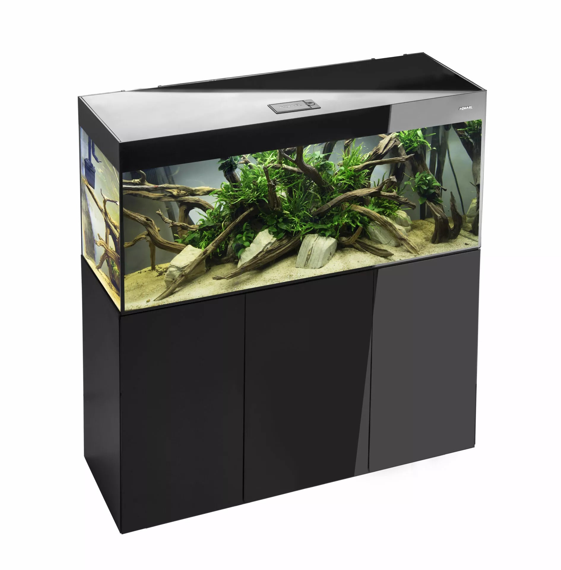 AQUAEL Aquarium GLOSSY 120 Set - Black – Aqua House