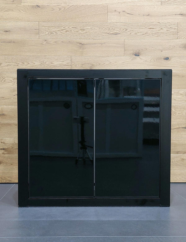 VIV Aluminium Aquarium Stand 90x45x80 Black (Flat Doors)