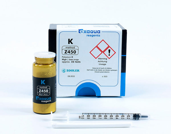 EXAQUA Potassium K (Z450) high/low range - Fresh & Marine Water Test