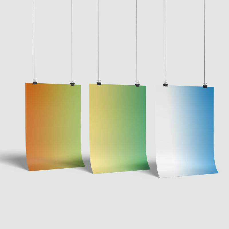 LIGHTGROUND Non-Transparent Gradient Film (White/Blue) – Aqua House