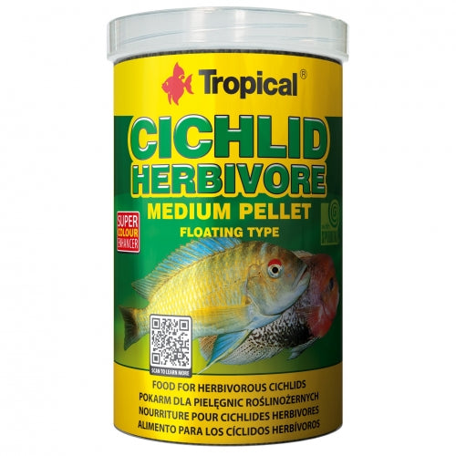 TROPICAL Cichlid Herbivore Medium Pellet